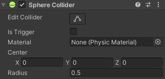Sphere collider component