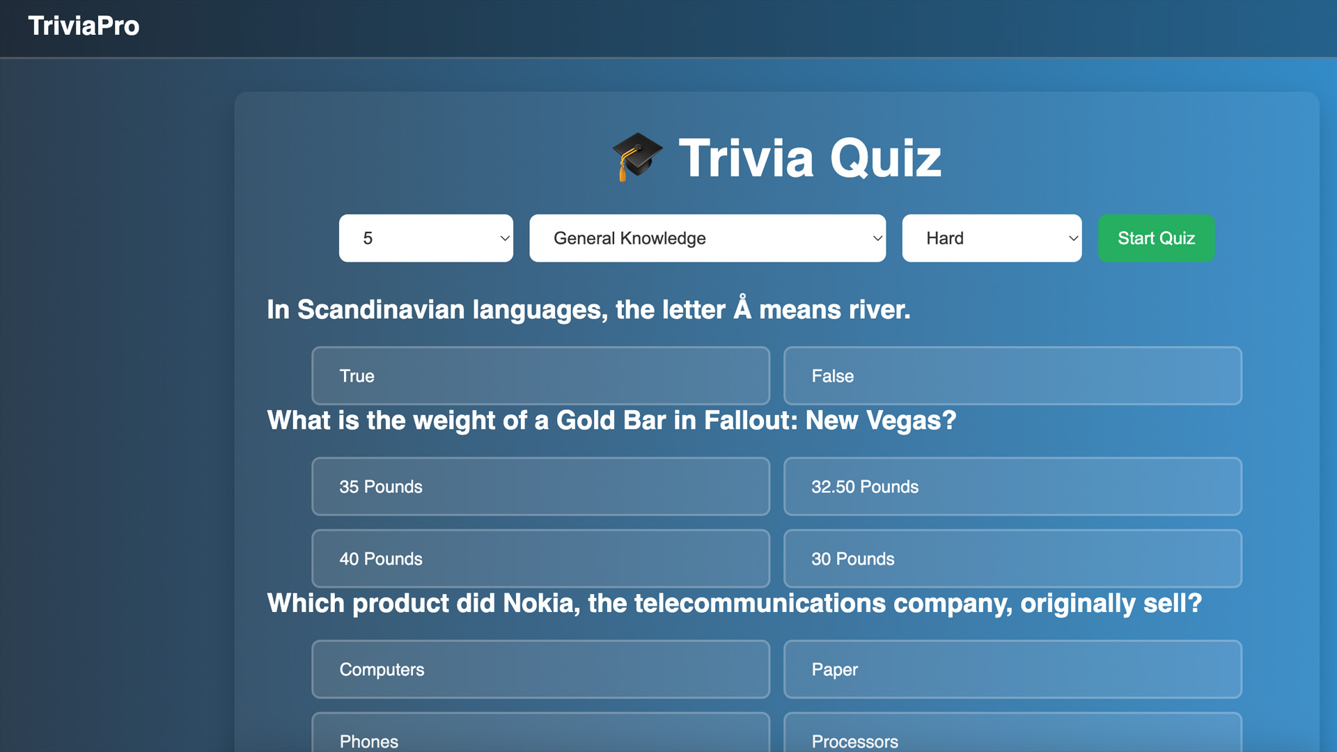 Trivia Pro