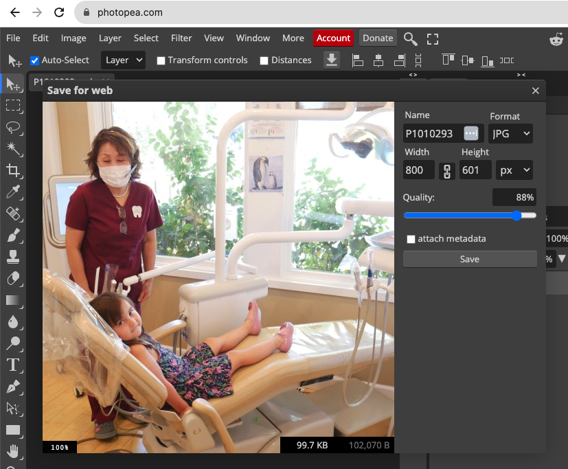 girl sitting in dentist chair